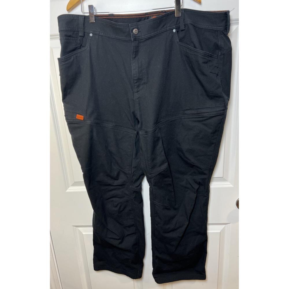 BRUNT Martin Work Pant 44x30 Black Stretch DWR Durable Workwear Reinforced Cuff